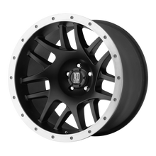 Load image into Gallery viewer, XD12378050700 - XD123 Bully 17X8 5X127  0mm Satin Black With Removable Aluminum Ring - XD Wheels Canada