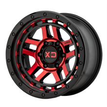 Load image into Gallery viewer, XD14078568918 - XD140 Recon 17X8.5 6X139.7  18mm Gloss Black Machined With Red Tint - XD Wheels Canada