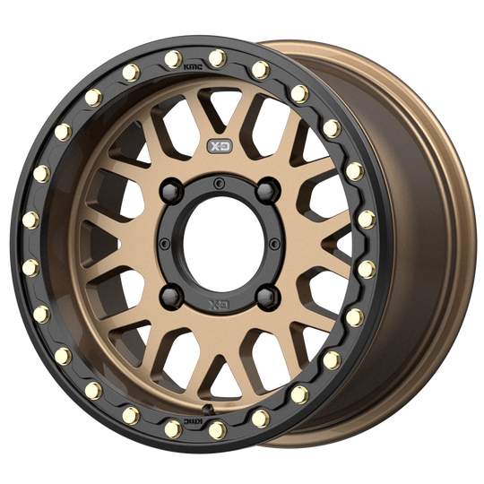 XS23556044638 - XD XS235 Grenade Beadlock 15X6 4X156  38mm Satin Bronze - XD Wheels Canada
