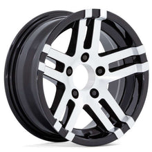 Load image into Gallery viewer, HE182156060506N - Helo HE1821 15X6 6X139.7 ET -6mm Gloss Black Machined Face - Helo Wheels Canada