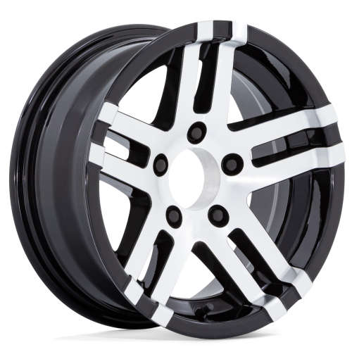 HE182156060506N - Helo HE1821 15X6 6X139.7 ET -6mm Gloss Black Machined Face - Helo Wheels Canada