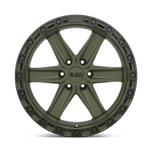 Charger l'image dans la galerie, 1890HDS-26140N12 - Black Rhino Henderson 18X9 6X139.7 -12 mm Olive Drab Green W/ Black Ring - Black Rhino Wheels Canada