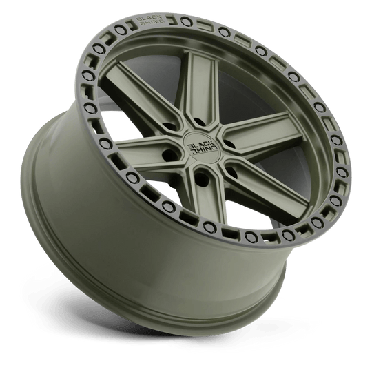 1790HDS126140N12 - Black Rhino Henderson 17X9 6X139.7  12mm Olive Drab Green W/ Black Ring - Black Rhino Wheels Canada