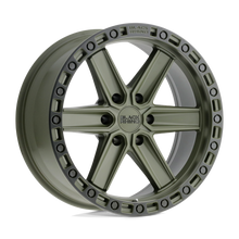 Charger l'image dans la galerie, 2095HDS186140N12 - Black Rhino Henderson 20X9.5 6X139.7  18mm Olive Drab Green W/ Black Ring - Black Rhino Wheels Canada