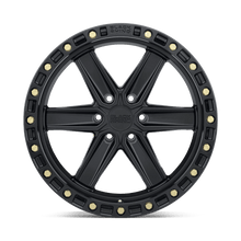 Load image into Gallery viewer, 1790HDS006135B87 - Black Rhino Henderson 17X9 6X135  0mm Matte Black W/ Brass Bolts - Black Rhino Wheels Canada