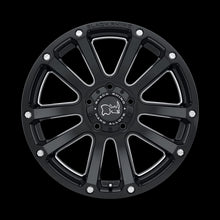 Load image into Gallery viewer, 1895HLD005140M78 - Black Rhino Highland 18X9.5 5X139.7  0mm Matte Black W/ Milled Spokes - Black Rhino Wheels Canada