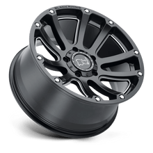 Charger l'image dans la galerie, 1795HLD126140M12 - Black Rhino Highland 17X9.5 6X139.7  12mm Matte Black W/ Milled Spokes - Black Rhino Wheels Canada
