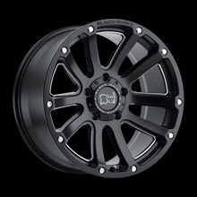 Load image into Gallery viewer, 1895HLD005140M78 - Black Rhino Highland 18X9.5 5X139.7  0mm Matte Black W/ Milled Spokes - Black Rhino Wheels Canada