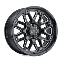 Load image into Gallery viewer, 2095HSR-88170B25 - Black Rhino Hollister 20X9.5 8X170 -18 mm Gloss Black W/ Milled Spokes - Black Rhino Wheels Canada