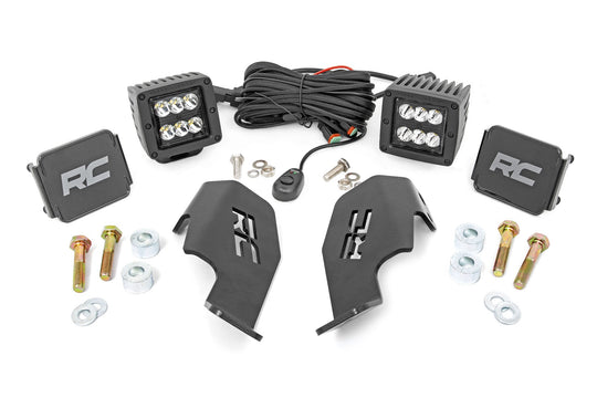 92032 LED Light - Cage Mount - 2" Black Pair - Honda Talon (19-21)/Talon 1000R (19-22) Rough Country Canada