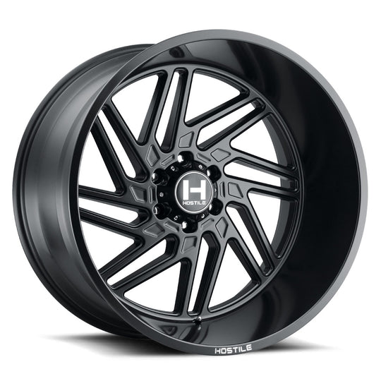H116-2212613547BB - Hostile Jigsaw 22X12 6X135 -44mm Asphalt Wheel - Hostile Wheels Canada