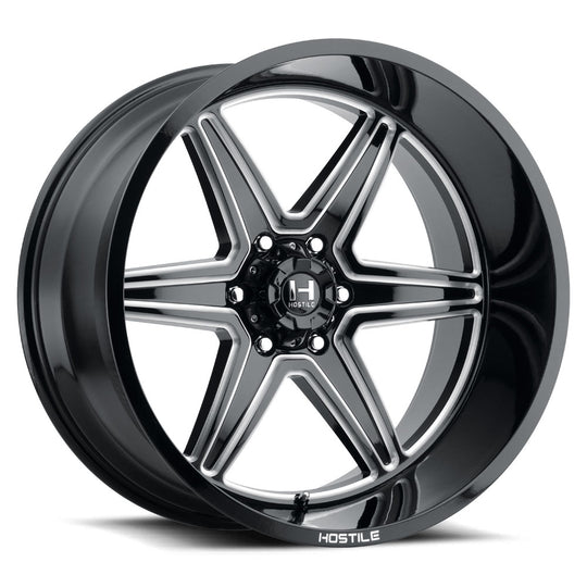 H117-2010613547B - Hostile Venom 20X10 6X135 -19mm Blade Cut Wheel - Hostile Wheels Canada