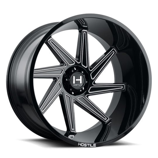 H119-2212818047B-R - Hostile DAGR 22X12 8X180 -44mm Blade Cut Wheel - Hostile Wheels Canada