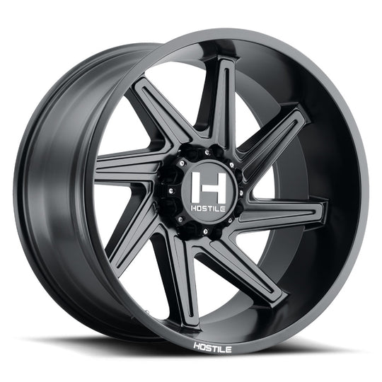 H119-2212818047BB-L - Hostile DAGR 22X12 8X180 -44mm Asphalt Wheel - Hostile Wheels Canada