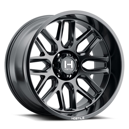 H120-2012515047BB - Hostile Vulcan 20X12 5X150 -44mm Asphalt Wheel - Hostile Wheels Canada