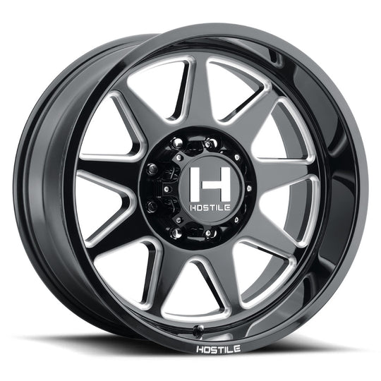 H121-2012818047B - Hostile Omega 20X12 8X180 -44mm Blade Cut Wheel - Hostile Wheels Canada