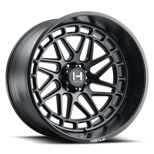 H122-2012515047BB - Hostile Reaper 20X12 5X150 -44mm Asphalt Wheel - Hostile Wheels Canada