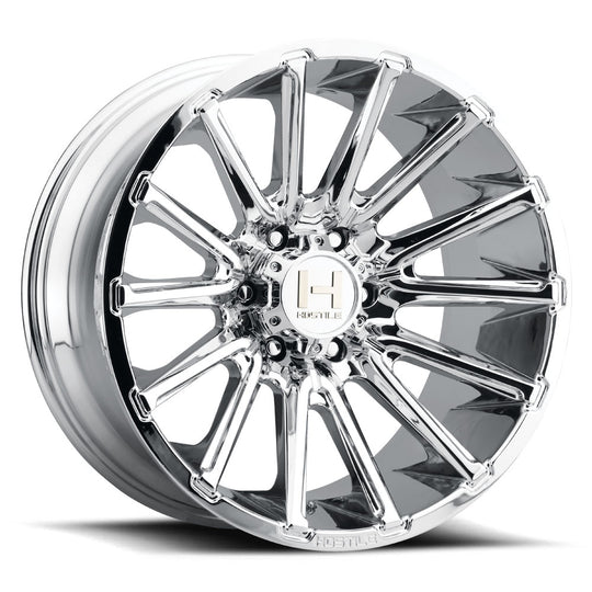H123-2010655047C - Hostile Typhoon 20X10 6X139.7 -19mm Armor Plated Wheel - Hostile Wheels Canada