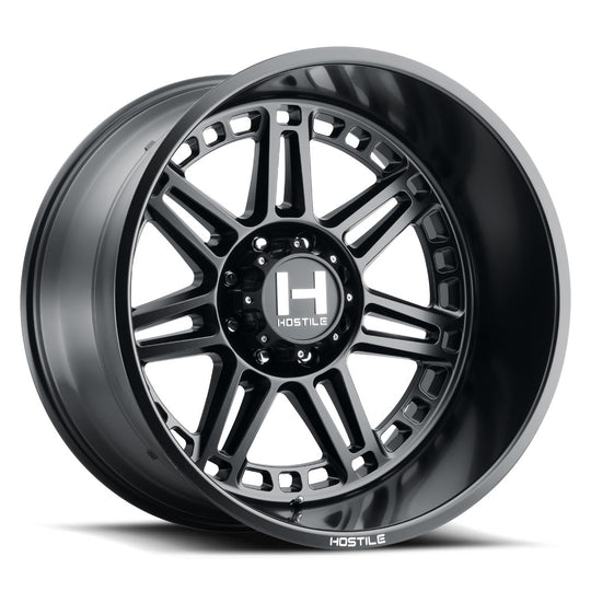 H124-2010613547BB - Hostile Lunatic 20X10 6X135 -19mm Asphalt Wheel - Hostile Wheels Canada