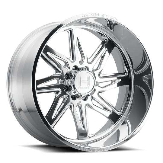 HF07-2212816547PR - Hostile Forged Tomahawk 22X12 8X165.1 -44mm Full polish Wheel - Hostile Forged Wheels Canada