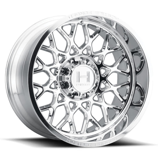 HF08-2214818045P - Hostile Forged Savage 22X14 8X180 -76mm Full polish Wheel - Hostile Forged Wheels Canada