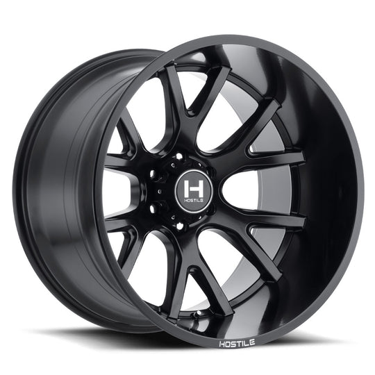 H113-2012515047BB - Hostile Rage 20X12 5X150 -44mm Asphalt Wheel - Hostile Wheels Canada