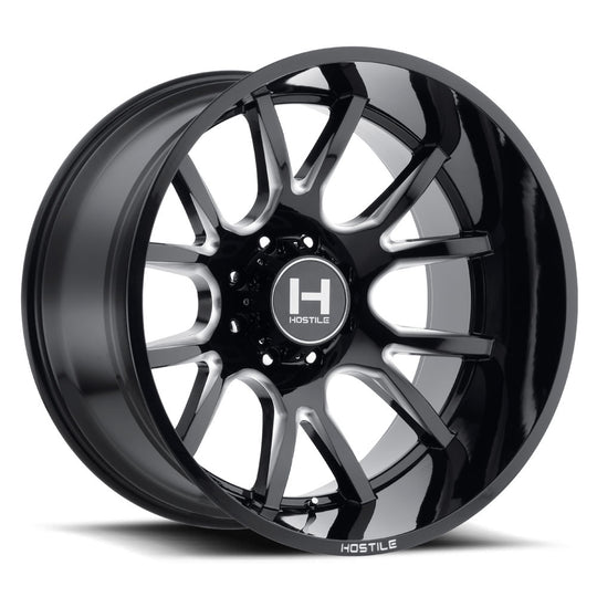 H113-2010655047B - Hostile Rage 20X10 6X139.7 -19mm Blade Cut Wheel - Hostile Wheels Canada