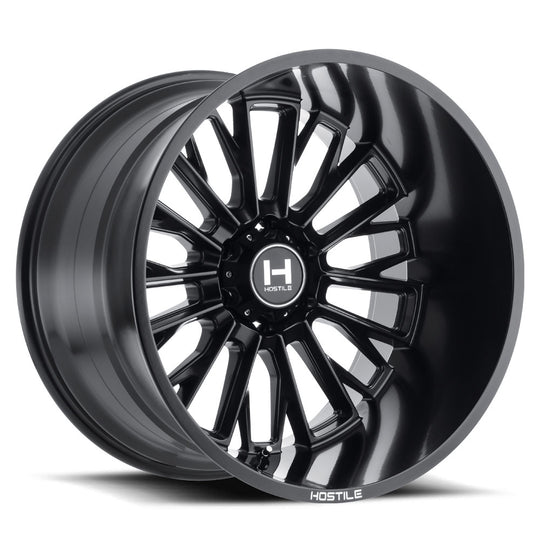 H114-2212515047BB - Hostile Fury 22X12 5X150 -44mm Asphalt Wheel - Hostile Wheels Canada