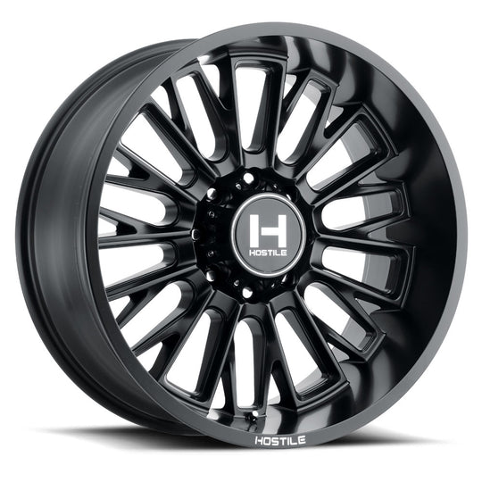 H114-2212816547BB - Hostile Fury 22X12 8X165.1 -44mm Asphalt Wheel - Hostile Wheels Canada