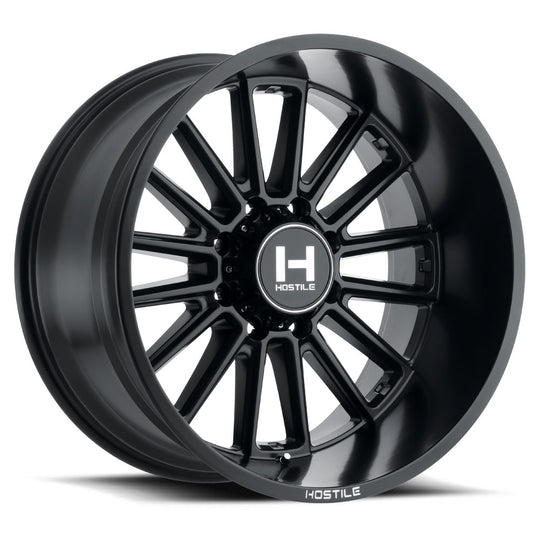 H115-2012513947BB - Hostile Predator 20X12 5X139.7 -44mm Asphalt Wheel - Hostile Wheels Canada