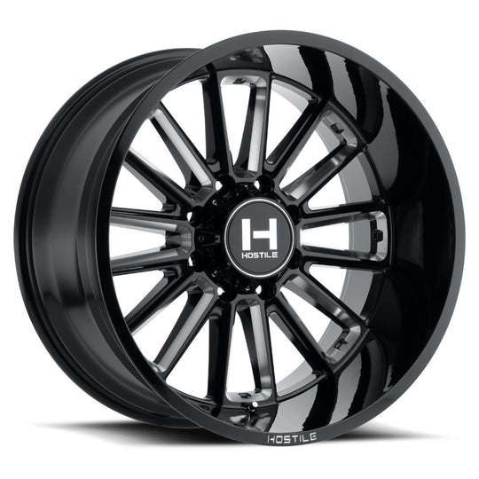 H115-2090613555B - Hostile Predator 20X9 6X135 12mm Blade Cut Wheel - Hostile Wheels Canada