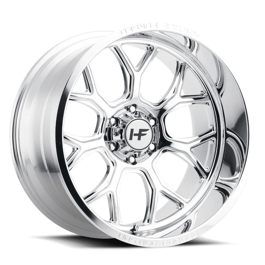 HF04-2212816547P - Hostile Forged Punisher 22X12 8X165.1 -44mm Full polish Wheel - Hostile Forged Wheels Canada