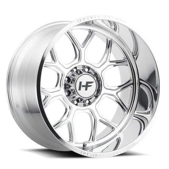 HF04-2212655047P - Hostile Forged Punisher 22X12 6X139.7 -44mm Full polish Wheel - Hostile Forged Wheels Canada