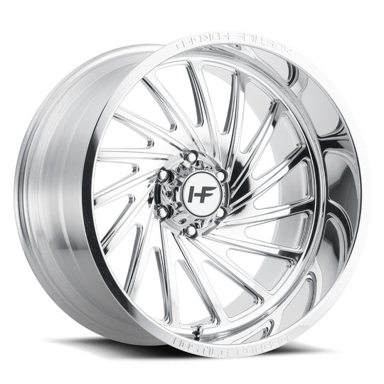 HF06-2212655047PL - Hostile Forged Chaos 22X12 6X139.7 -44mm Full polish Wheel - Hostile Forged Wheels Canada