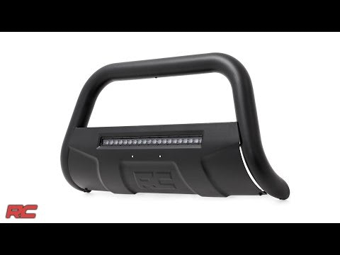 B-F2017 Black Led Bull Bar - Ford Super Duty 2WD/4WD (2017-2022) Rough Country Canada