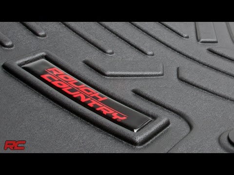 M-6142 Floor Mats - Front - - Jeep Wrangler JK 4WD (2014-2018) Rough Country Canada