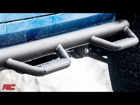 RCJ1246 Nerf Steps - Full Length - 2 Door - Jeep Wrangler JK 4WD (12-18) Rough Country Canada