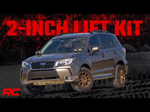 90501 2 Inch Lift Kit - Loaded Strut - Subaru Forester 4WD (2014-2018) Rough Country Canada
