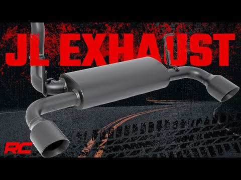 96003 Performance Exhaust - Dual Outlet - Jeep Wrangler 4xe (21-23)/Wrangler JL (18-23) Rough Country Canada