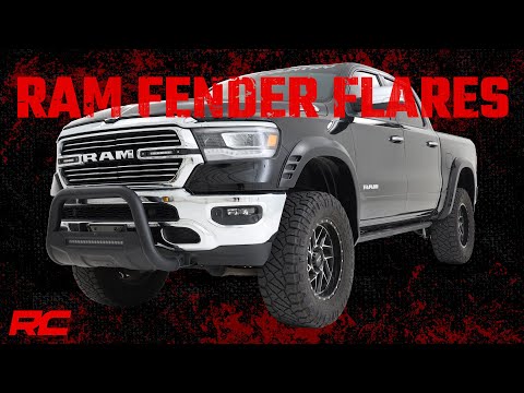 F-D319201-GW7 SF1 Fender Flares - White - Ram 1500 2WD/4WD (2019-2023) Rough Country Canada