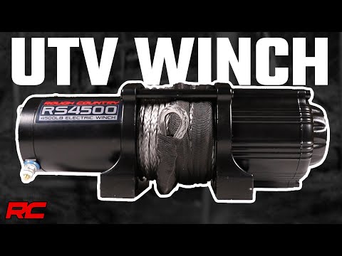 RS4500S 4500-LB Winch - UTV - Synthetic Rope Rough Country Canada