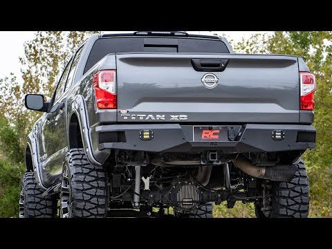 10781 Rear Bumper - Nissan Titan XD 2WD/4WD (2016-2021) Rough Country Canada
