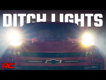 Load image into Gallery viewer, 70843 LED Light - Ditch Mount - 2" Black Pair - White DRL - Chevy Silverado 1500 (19-23) Rough Country Canada
