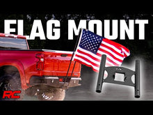 Load image into Gallery viewer, 117504 Flag Pole Holder - Dual - 2 Inch Hitch - w/ Flag Poles Rough Country Canada