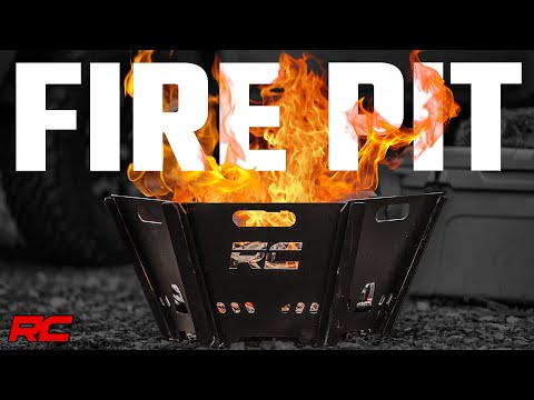 117513A Overland Collapsible Fire Pit w/Carry Bag Rough Country Canada