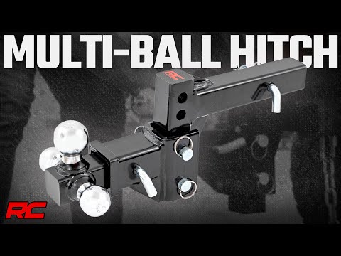 99100 Adjustable Trailer Hitch - 6 Inch Drop - Multi-Ball Mount - Fits 2 Inch Receiver Rough Country Canada