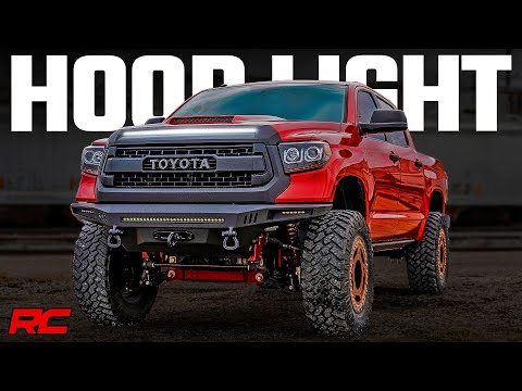 70847 LED Light - Hood Bulge - 40" White/Amber Strip - Toyota Tundra (14-21) Rough Country Canada