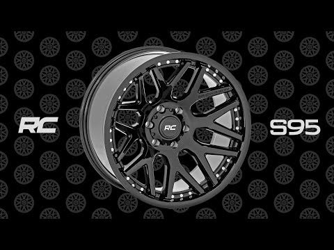 95201013M Rough Country 95 Series Wheel - Machined One-Piece - Gloss Black - 20x10 - 5x4.5 - -19mm Rough Country Canada