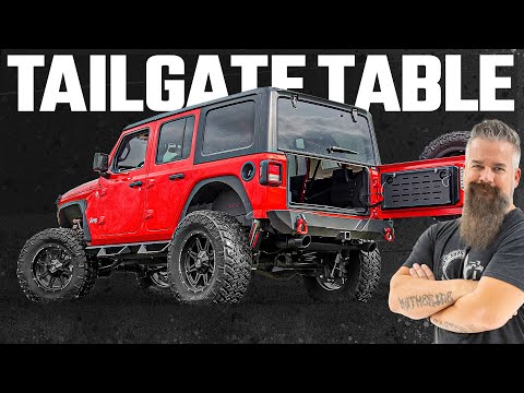 10625 Tailgate Table - Jeep Wrangler 4xe (21-23)/Wrangler JL (18-23) 4WD Rough Country Canada