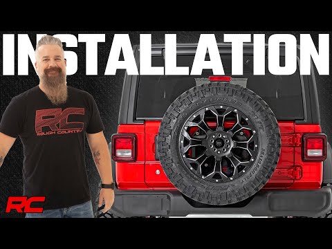 10529 Tire Carrier Relocation Plate - No Prox - Jeep Wrangler 4xe (21-23)/Wrangler JL (18-23) Rough Country Canada
